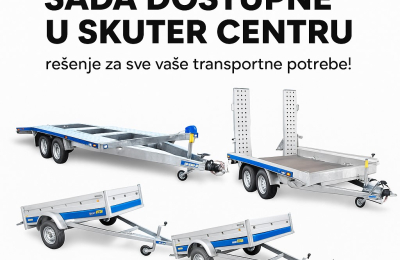 Auto prikolice sada dostupne u Skuter Centru – rešenje za sve vaše transportne potrebe