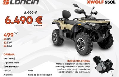 Septembarska Akcija Loncin Xwolf 550 